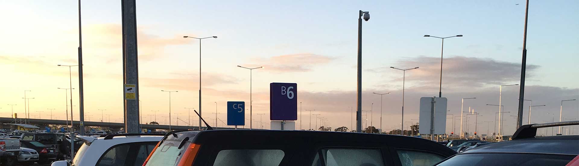 Photo of where we parked at Melbourne Airport Car Park