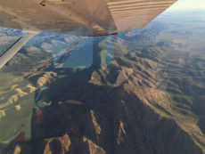 Wilpena Pound scenic flight wing plane