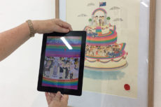 Holding an iPad up to an illustration in a frame on the wall and seeing it come to life! 